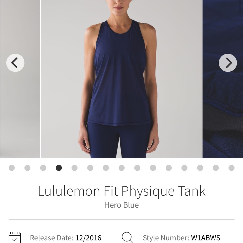 lululemon athletica Fit Physique Tank - Navy Blue